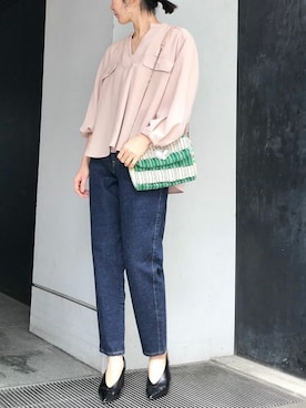 「SOMETHING（サムシング）のアイテム」を使った、nano・universe lady's webeditorさん（レディース・158cm）の冬コーディネート