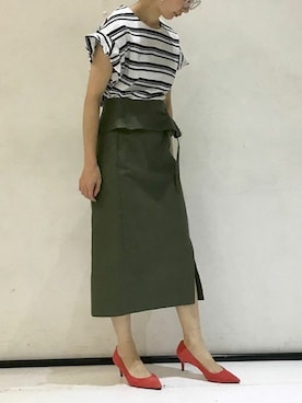 「マリン」｜nano・universe lady's webeditorさん（レディース・158cm）の春コーディネート