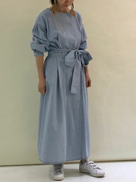 「デニムワンピース」｜nano・universe lady's webeditorさん（レディース・158cm）の春コーディネート