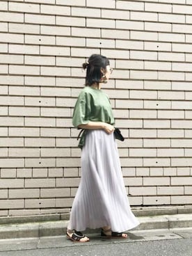 「CAMINANDO（カミナンド）のアイテム」を使った、nano・universe lady's webeditorさん（レディース・158cm）の夏コーディネート