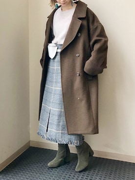 「YAHKI（ヤーキ）のアイテム」を使った、nano・universe lady's webeditorさん（レディース・158cm）の秋コーディネート