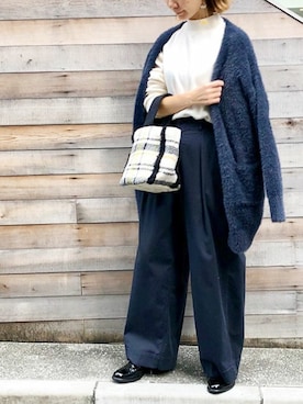 「FRUIT OF THE LOOM（フルーツオブザルーム）のアイテム」を使った、nano・universe lady's webeditorさん（レディース・158cm）の秋コーディネート