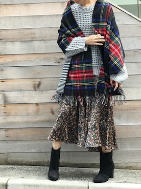 「アイテム（ワンピース、その他）」を使った、nano・universe lady's webeditorさん（レディース・158cm）の秋コーディネート