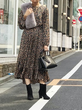 「tov（トーヴ）のアイテム」を使った、nano・universe lady's webeditorさん（レディース・158cm）の秋コーディネート