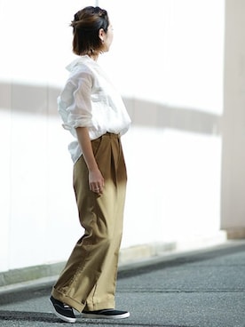 「Keds（ケッズ）のアイテム」を使った、nano・universe lady's webeditorさん（レディース・158cm）の冬コーディネート