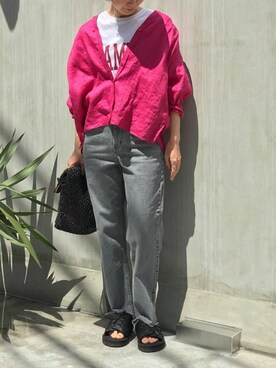 「HALIN（ハリン）のアイテム」を使った、nano・universe lady's webeditorさん（レディース・158cm）の春コーディネート