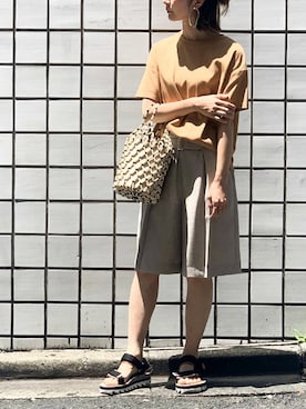 「HALIN（ハリン）のアイテム」を使った、nano・universe lady's webeditorさん（レディース・158cm）の春コーディネート