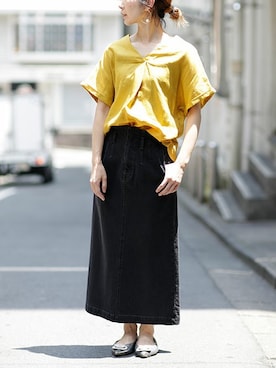 「Pippichic（ピッピシック）のアイテム（パンプス）」を使った、nano・universe lady's webeditorさん（レディース・158cm）の春コーディネート