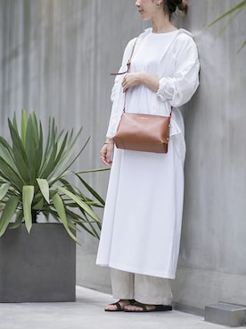 「フェススタイル」｜「アイテム（ワンピース/ドレス）」を使った、nano・universe lady's webeditorさん（レディース・158cm）の夏コーディネート