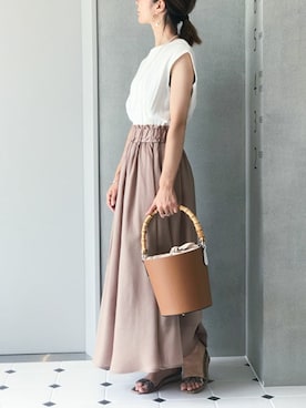 「きれいめコーディネート」｜nano・universe lady's webeditorさん（レディース・158cm）の夏コーディネート