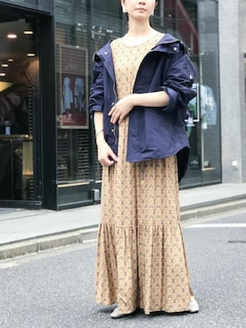 「アイテム（ブルゾン）」を使った、nano・universe lady's webeditorさん（レディース・158cm）の夏コーディネート