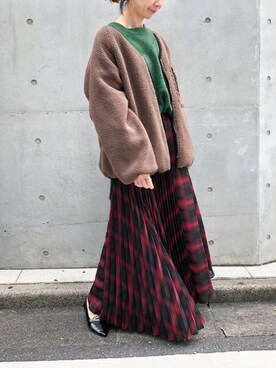 「NANO universe（ナノユニバース）のアイテム（ブルゾン）」を使った、nano・universe lady's webeditorさん（レディース・158cm）の秋コーディネート