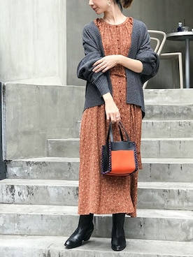 「PROTCOL（プロトコル）のアイテム」を使った、nano・universe lady's webeditorさん（レディース・158cm）の秋コーディネート