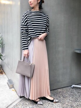 「HALIN（ハリン）のアイテム」を使った、nano・universe lady's webeditorさん（レディース・158cm）の冬コーディネート