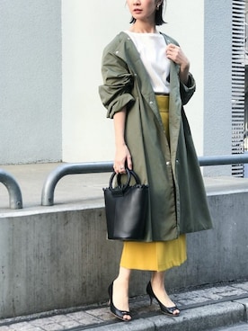 「NANO universe（ナノユニバース）のアイテム（その他アウター）」を使った、nano・universe lady's webeditorさん（レディース・158cm）の冬コーディネート