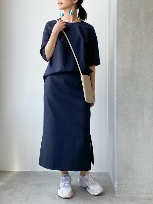 新品未使用　タグ付き　ナノユニバース　池田敬コラボ　ワンピース 楽天市場】スタイリスト池田敬コラボ ティアードワンピース