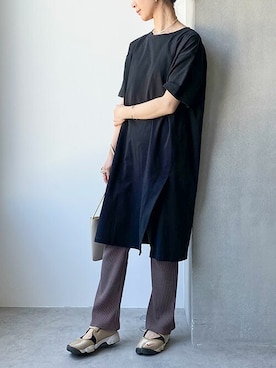 「ミニショルダー」｜「アイテム（サロペット/オーバーオール）」を使った、nano・universe lady's webeditorさん（レディース・158cm）の春コーディネート
