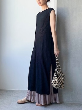 「NANO universe（ナノユニバース）のアイテム（ショルダーバッグ）」を使った、nano・universe lady's webeditorさん（レディース・158cm）の春コーディネート