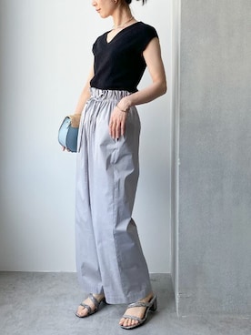 「MARCO BIANCHINI（マルコビアンチーニ）のアイテム（ショルダーバッグ）」を使った、nano・universe lady's webeditorさん（レディース・158cm）の春コーディネート