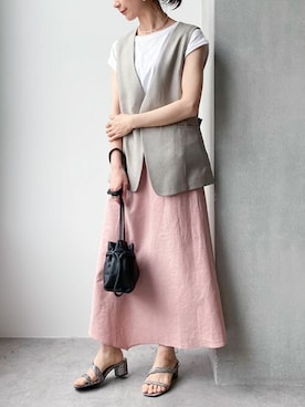 「Lilas Campbell（リラキャンベル）のアイテム」を使った、nano・universe lady's webeditorさん（レディース・158cm）の春コーディネート