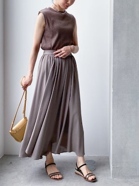 「YAHKI（ヤーキ）のアイテム（バッグ）」を使った、nano・universe lady's webeditorさん（レディース・158cm）の夏コーディネート