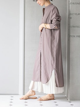 「ティアードスカート」｜nano・universe lady's webeditorさん（レディース・158cm）の夏コーディネート