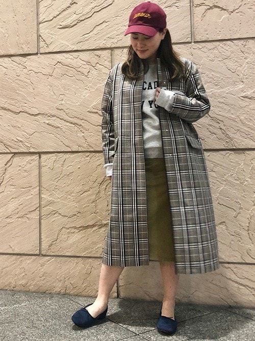 【定価25.7万】Plan C グレンチェック　コクーンコート セール】 MARTIN GRANT COCOON COAT グレンチェック コクーンコート