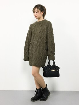 MARUNAさん（レディース・163cm）の冬コーディネート