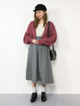 MARUNAさん（レディース・163cm）の冬コーディネート