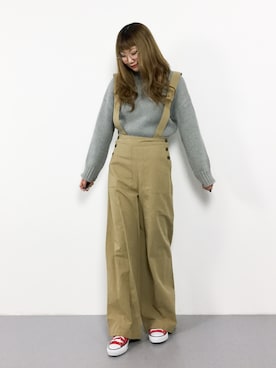 「Two Faces（トゥーフェイシーズ）のアイテム（パンツ）」を使った、MARUNAさん（レディース・163cm）の冬コーディネート