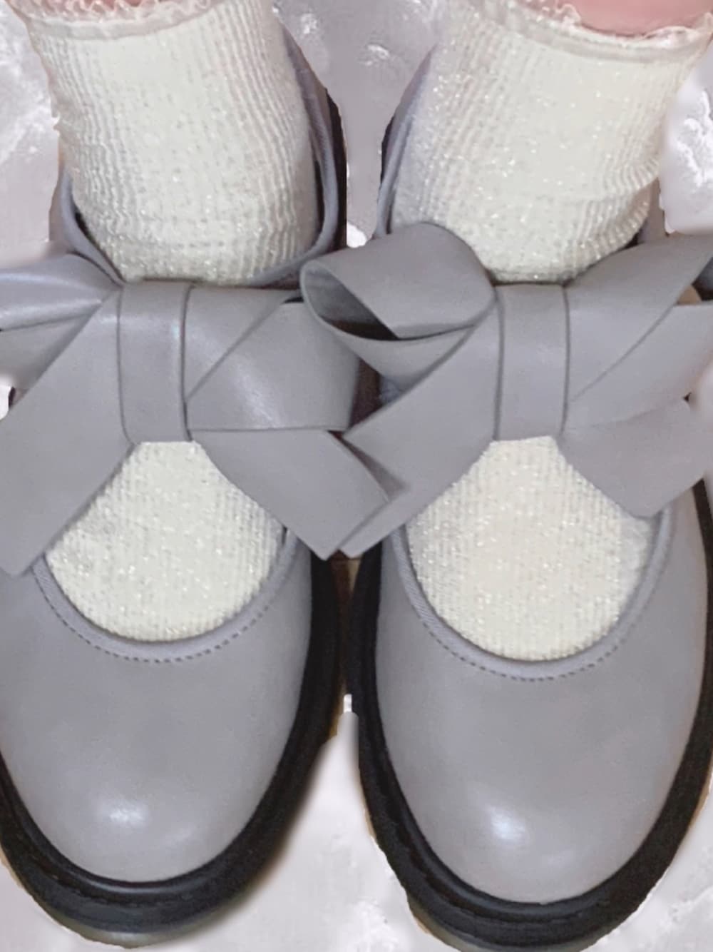 「merry jenny」｜「merry jennyのアイテム（シューズ、グレー系）」を使った、♡𝕣𝕦𝕜𝕒♡さん（レディース・152cm）の夏コーディネートの1枚目の写真