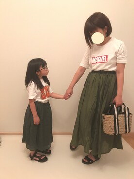 mocoさん（キッズ・100cm）の夏コーディネート