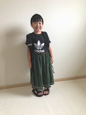 mocoさん（キッズ・100cm）の夏コーディネート