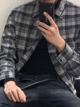 「Jack & Jones（ジャック アンド ジョーンズ）のアイテム」を使った、拥有一片草原的羊村村长さん（メンズ・177cm）の冬コーディネート