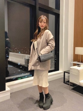 marinaさん（レディース・156cm）の冬コーディネート