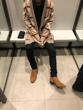「Saint Laurent（サンローラン）のアイテム（パンツ）」を使った、れんさん（メンズ・170cm）の春コーディネート