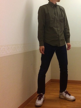 「NIKE（ナイキ）のアイテム（スニーカー、レッド系）」を使った、hihihihihiさん（メンズ・175cm）の夏コーディネート