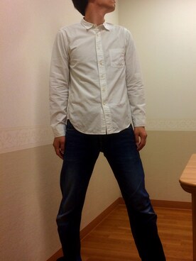 「CIAOPANIC（チャオパニック）のアイテム（シャツ/ブラウス、ホワイト系）」を使った、hihihihihiさん（メンズ・175cm）の夏コーディネート