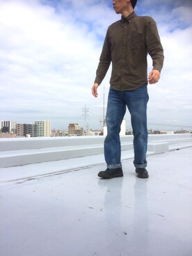 「Levi's（リーバイス）のアイテム（デニムパンツ、ブルー系）」を使った、hihihihihiさん（メンズ・175cm）の秋コーディネート