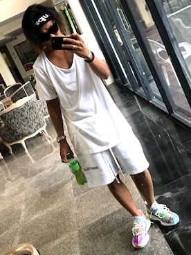 「fog（フォグ）のアイテム（パンツ）」を使った、Hayato Kanekoさん（メンズ・172cm）の秋コーディネート