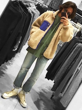 「オールスター」｜「アイテム（ブルゾン）」を使った、Hayato Kanekoさん（メンズ・172cm）の冬コーディネート