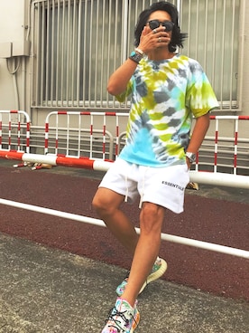 「fog（フォグ）のアイテム（パンツ）」を使った、Hayato Kanekoさん（メンズ・172cm）の春コーディネート