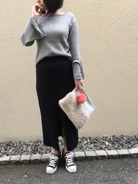「ファークラッチ」｜aikoさん（レディース・158cm）の春コーディネート