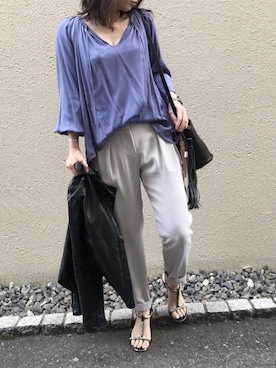 「casselini」｜「アイテム（その他アウター）」を使った、aikoさん（レディース・158cm）の夏コーディネート