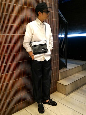 「SPELLBOUND（スペルバウンド）のアイテム」を使った、Haranoさん（メンズ・180cm）の春コーディネート