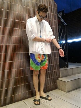 「BEAVER ORIGINAL（ビーバーオリジナル）のアイテム」を使った、Haranoさん（メンズ・180cm）の春コーディネート