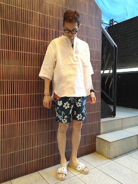 「KATO`（カトー）のアイテム」を使った、Haranoさん（メンズ・180cm）の春コーディネート