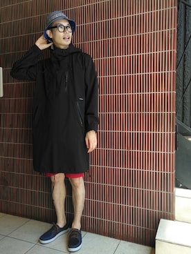 「F/CE. （エフシーイー）のアイテム（マウンテンパーカー）」を使った、Haranoさん（メンズ・180cm）の夏コーディネート