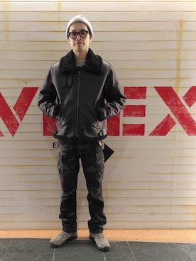 Haranoさん（メンズ・180cm）の冬コーディネート