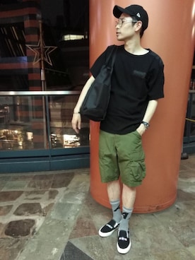 Haranoさん（メンズ・180cm）の夏コーディネート